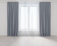 Комплект штор Lux Portiery микровелюр 250x280 см 2 шт Серый (AV89591) Комплект штор Lux Portiery микровелюр 250x280 см 2 шт Серый (AV89591)