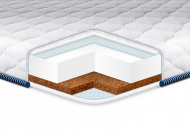 Матрас для дивана ТМ Eurosleep Cocos Komfort жаккардовый чехол 120x190 см тонкий Матрас для дивана ТМ Eurosleep Cocos Komfort жаккардовый чехол 120x190 см тонкий