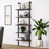 Приставний стелаж для зберігання в стилі LOFT 1830х600х300 дерево/метал Чорний (NS-1494) Приставний стелаж для зберігання в стилі LOFT 1830х600х300 дерево/метал Чорний (NS-1494)