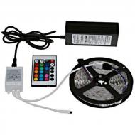 Декоративная подсветка LED-лента RGB 5050 с блоком питания и пультом 5 м (18062021_99) Декоративная подсветка LED-лента RGB 5050 с блоком питания и пультом 5 м (18062021_99)