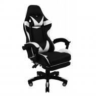 Кресло геймерское Bonro B-810 с подставкой для ног Белый (42300048)