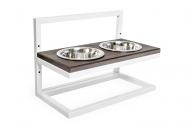 Миски Harley and Cho Lift на підставці з регульованою висотою 1,8 л White/Brown Wood (3300170) Миски Harley and Cho Lift на підставці з регульованою висотою 1,8 л White/Brown Wood (3300170)