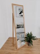 Зеркало напольное в деревянной раме HomeDeco Светло-коричневый 170х40 см Зеркало напольное в деревянной раме HomeDeco Светло-коричневый 170х40 см