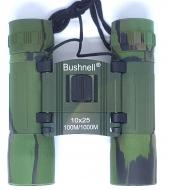Вологозахищений кишеньковий бінокль з чохлом Bushnell 10x25 Зелений (778858563) Вологозахищений кишеньковий бінокль з чохлом Bushnell 10x25 Зелений (778858563)