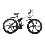 Велосипед з литими дисками Kucher "City Power Series A" складний шини 26" рама 17" Чорно-білий (1501204322)