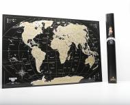 Скретч карта мира для путешествий My Map Black Edition MINI на английском языке
