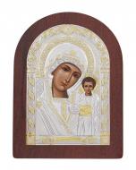 Икона Божией Матери Казанская Agio Silver 20x15 см серебро 925° с позолотой Икона Божией Матери Казанская Agio Silver 20x15 см серебро 925° с позолотой