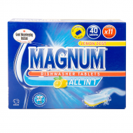 Таблетки для посудомийної машини Magnum All in 1 Lemon 40 шт. Таблетки для посудомийної машини Magnum All in 1 Lemon 40 шт.