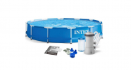 Басейн каркасний Intex 28202 Metal Frame Pool 305x76 см Синій Басейн каркасний Intex 28202 Metal Frame Pool 305x76 см Синій