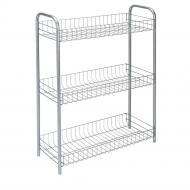 Этажерка Metaltex 3 уровня 79х56х23 см Серебристый (938101) Этажерка Metaltex 3 уровня 79х56х23 см Серебристый (938101)