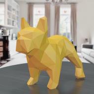 Орігамі Papercraft 3D-фігура Бульдог