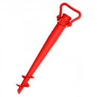 Підставка-бур для пляжної парасольки з ручкою 39х9,5 см Червоний (1008411-Red)