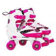 Роликовые коньки (квады) Size 31-34 White/Pink Роликовые коньки (квады) Size 31-34 White/Pink