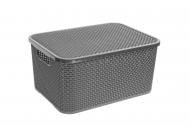 Ящик для зберігання BranQ Rattan з кришкою 10 л Антрацит (BRQ1723-ant) Ящик для зберігання BranQ Rattan з кришкою 10 л Антрацит (BRQ1723-ant)