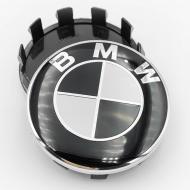 Ковпак заглушка в литі диски BMW 56 мм 1 шт. Чорно-білий Ковпак заглушка в литі диски BMW 56 мм 1 шт. Чорно-білий