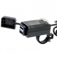 Пристрій мото зарядний USB 3.0 на кермо/корпус Zicai ZG-8001 Пристрій мото зарядний USB 3.0 на кермо/корпус Zicai ZG-8001