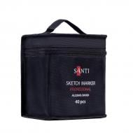 Набор скетч-маркеров Santi Professional в сумке на спиртовой основе 40 шт. (390599)