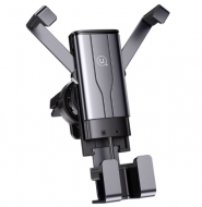 Автотримач для телефону Usams US-ZJ060 Metal Retractable Gravity Car Holder Black Автотримач для телефону Usams US-ZJ060 Metal Retractable Gravity Car Holder Black