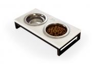 Миски Harley and Cho для собак і кішок 0,2 л White Stone/Black (3300288) Миски Harley and Cho для собак і кішок 0,2 л White Stone/Black (3300288)