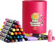 Воскові крайони Jar Melo Silky Washable Crayons водорозчинні 24 шт (17072142123)