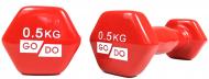 Гантелі EasyFit GoDo з вініловим покриттям 0,5 кг Червоний (EF-GD05R) Гантелі EasyFit GoDo з вініловим покриттям 0,5 кг Червоний (EF-GD05R)