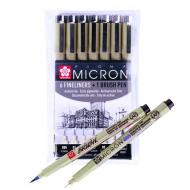 Набор лайнеров Pigma Micron 6 шт. и Brush в подарок (POXSDK7B) Набор лайнеров Pigma Micron 6 шт. и Brush в подарок (POXSDK7B)