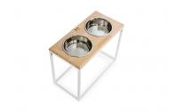 Миски на підставці Harley and Cho Dinner для великих собак 1,8 л Natural/White (3300028) Миски на підставці Harley and Cho Dinner для великих собак 1,8 л Natural/White (3300028)