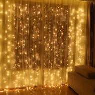 Гирлянда светодиодная штора 3х3 м 300 LED 220 В (5318983) Гирлянда светодиодная штора 3х3 м 300 LED 220 В (5318983)
