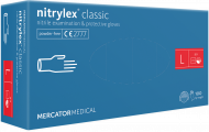 Рукавички Nitrilex Classic оглядові нітрилові нестерильні L 100 шт. Синій