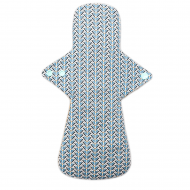 Прокладка многоразовая Ecotim for girls Ночная 6 капель Сине-голубые букетики (M60003)