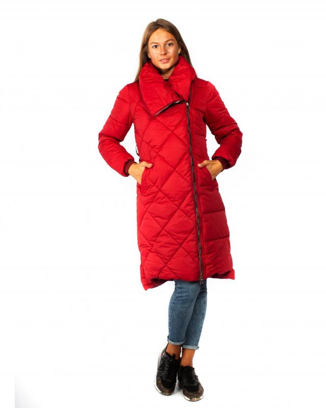 Куртка зимова жіноча Mengxuexianzi 2XL Червоний (KA232-1) - фото 2