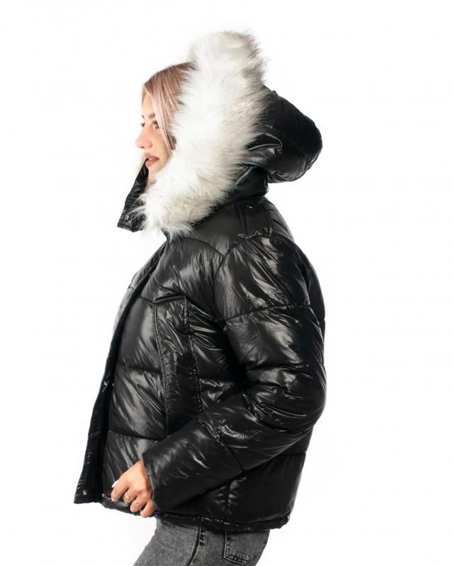 Куртка жіноча зимова Mengerzi XL Чорний (BSD197) - фото 2