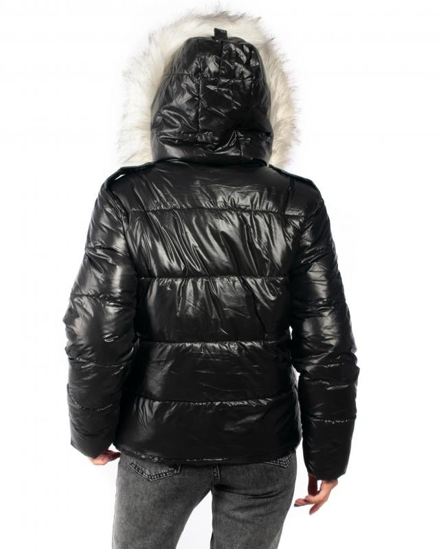 Куртка жіноча зимова Mengerzi XL Чорний (BSD197) - фото 3