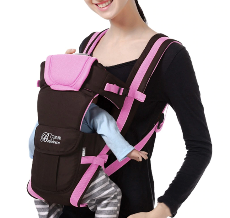Детский рюкзак-кенгуру Baby Carriers Розовый - фото 3