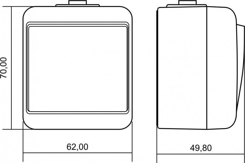 Ширина выключателя. Legrand etika размеры. Розетки легран размеры рамок. Рамка legrand etika. Двухклавишный выключатель на чертеже.
