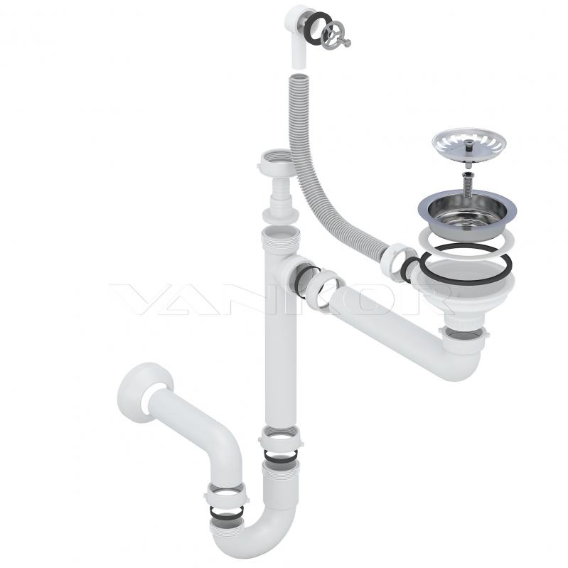 ᐉ Mijka Dlya Kuhni Vankor Tera Tmr 01 50 Black Z Sifonom Kupiti V Kiyevi Ukrayini Cina V Internet Magazini Epicentr