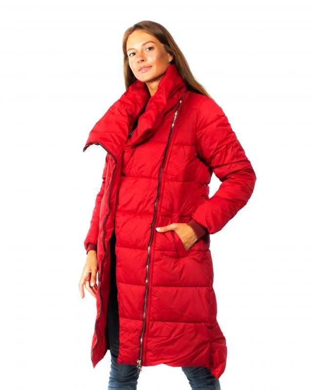 Куртка зимова жіноча Mengxuexianzi 2XL Червоний (KA232-1) - фото 3