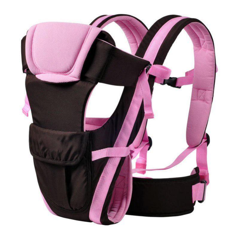 Детский рюкзак-кенгуру Baby Carriers Розовый - фото 1