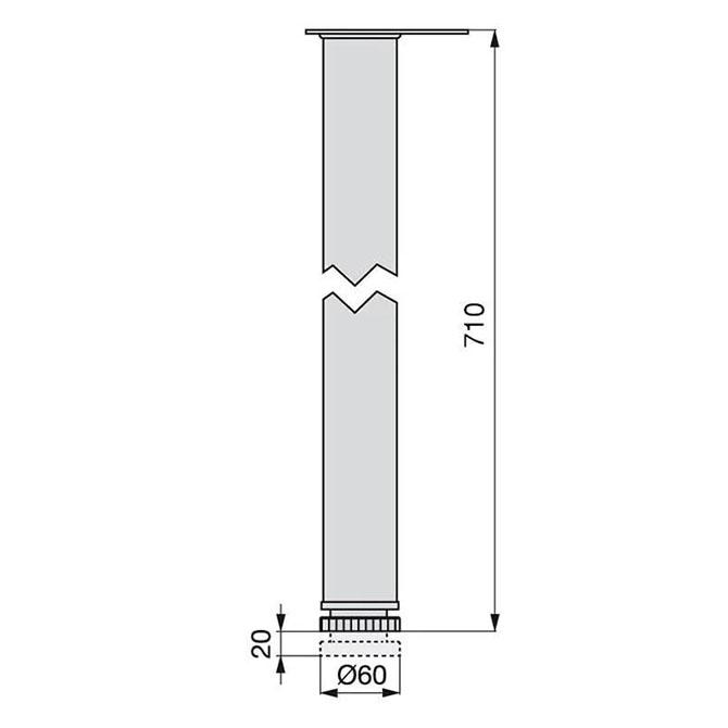 Нога для стола 710 мм